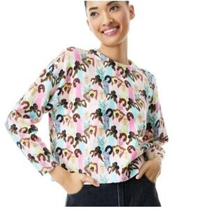 Alice + Olivia Gleeson Print Pullover‎ Crewneck XL-Luxe-Modest-Eclectic-Designer